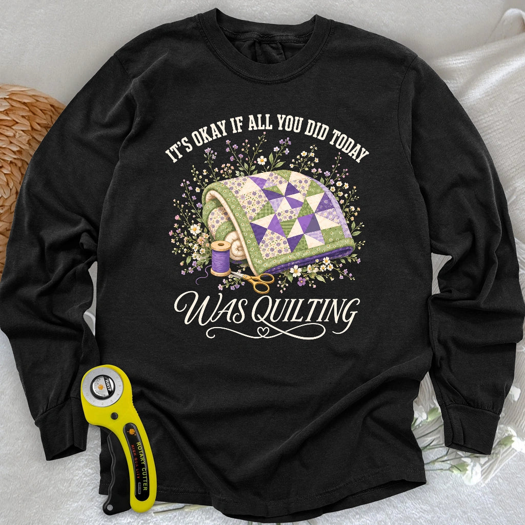 Quilt All Day Long Sleeve T-shirt