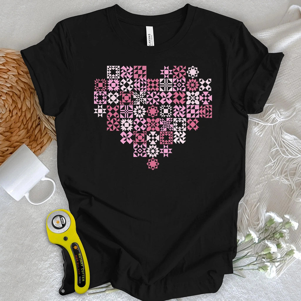 Quilt Block Heart T-shirt