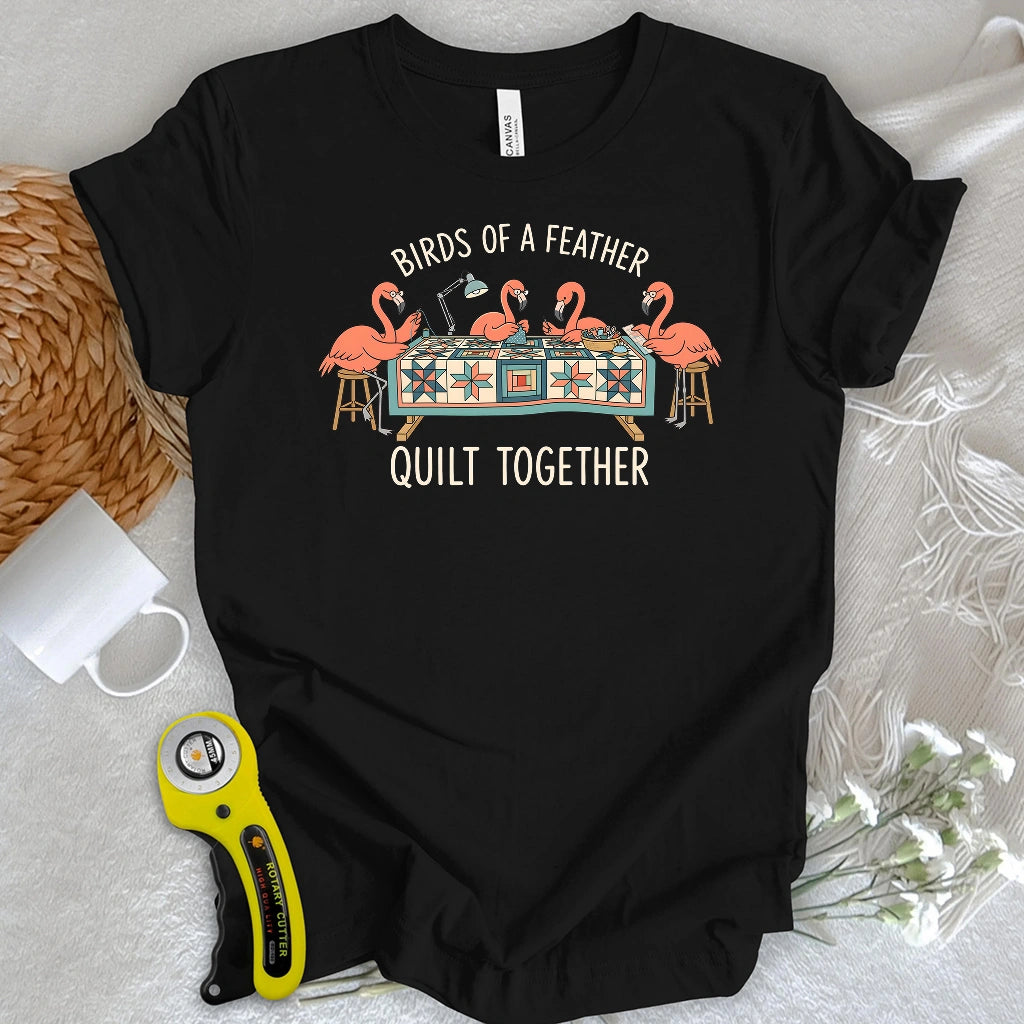 Quilt Together Flamingo T-shirt