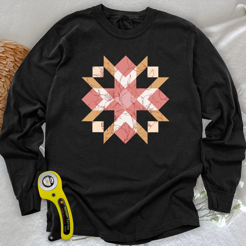 Quilted Botanica Long Sleeve T-shirt
