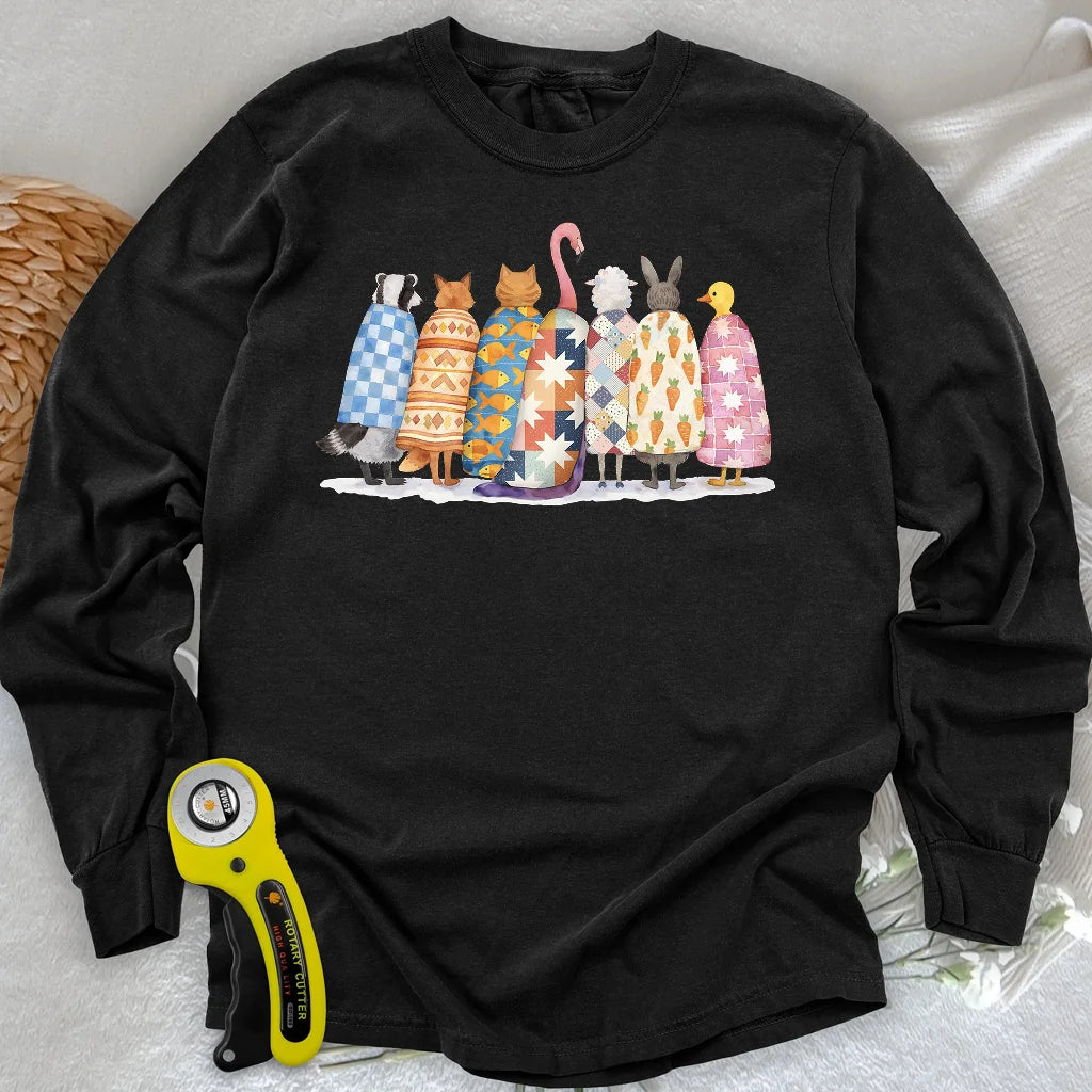T-shirt matelassé à manches longues Quilted Souls