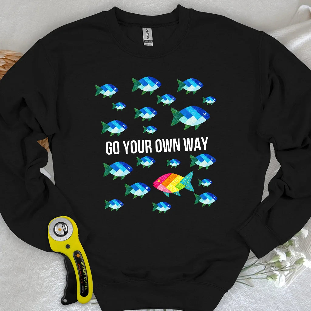 Quilter Individualität Sweatshirt