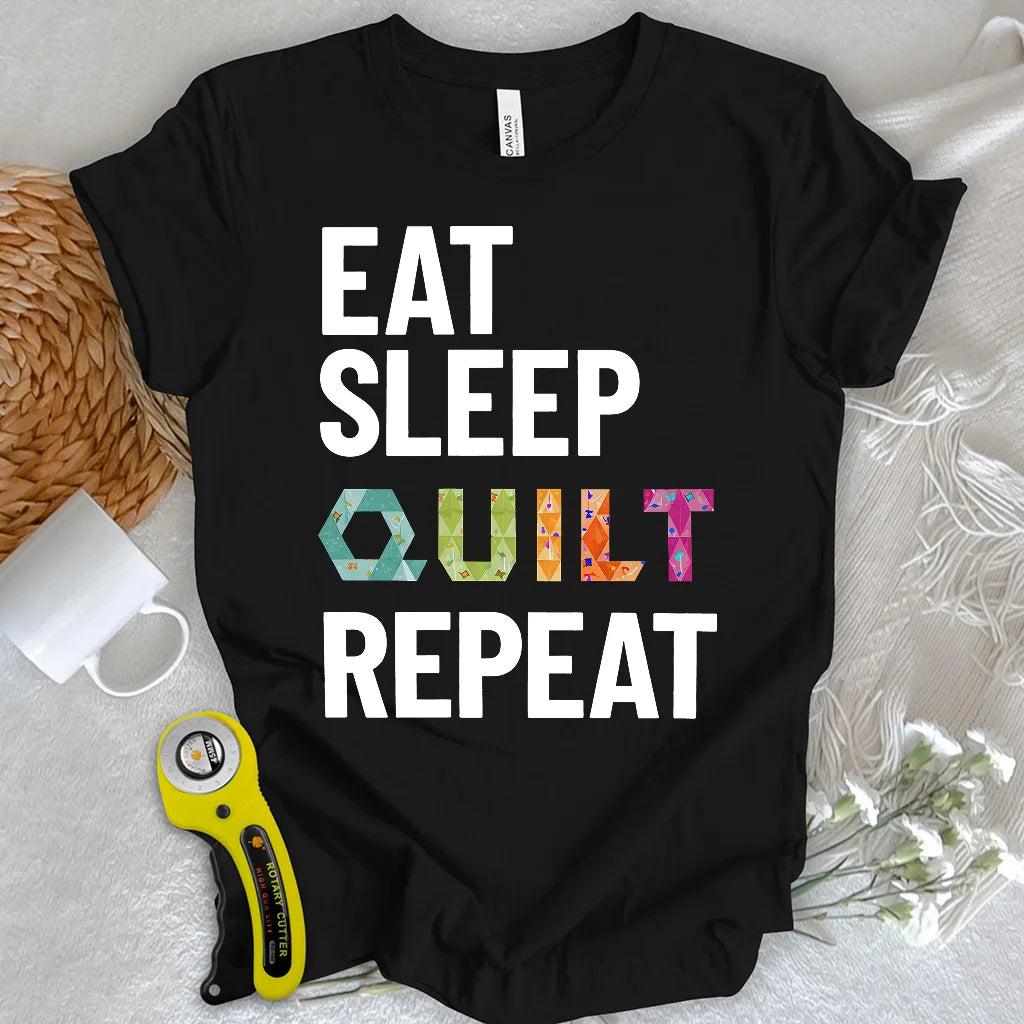 Tagesroutine einer Quilterin T-Shirt