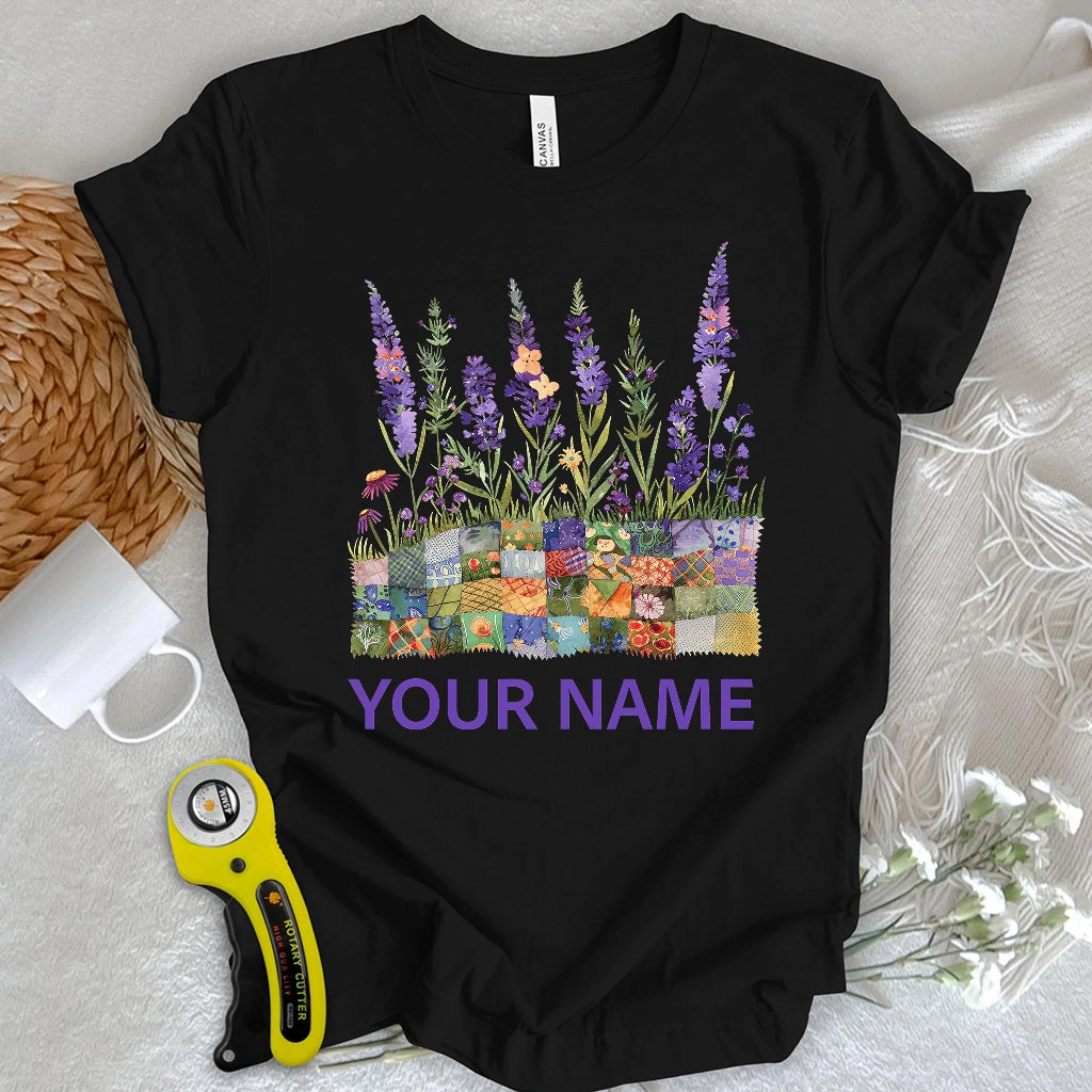 "Custom Name" Quilting Field T-shirt