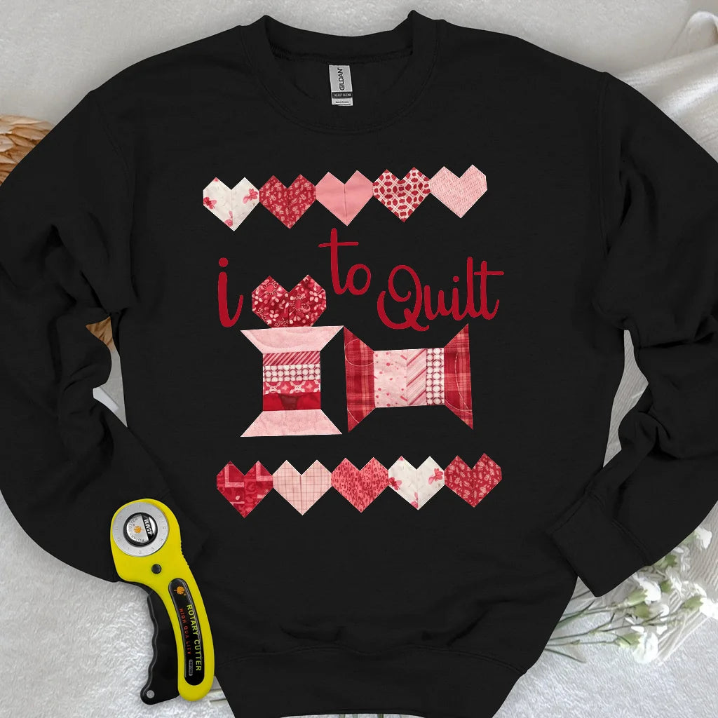 Quilting-Liebe Sweatshirt