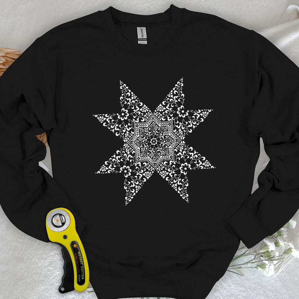 Sweat-shirt Mandala de courtepointe