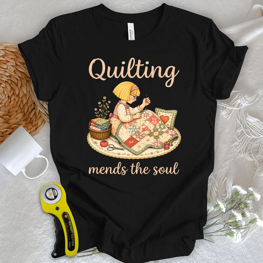 Quilting Mends the Soul T-shirt