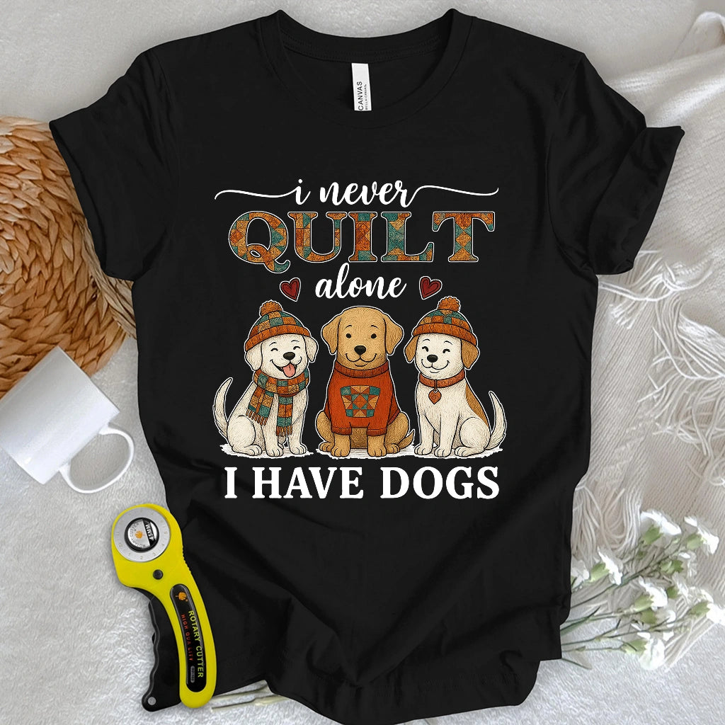 Quilting with Paws T-shirt