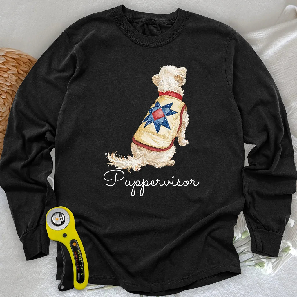 T-shirt manches longues Quilty Pup Star