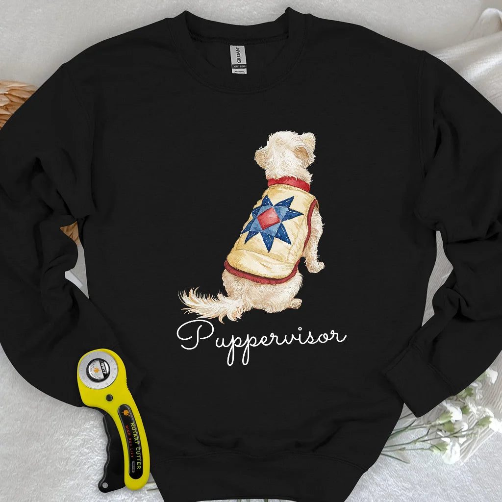 Stepp-Pullover mit Sternenmuster