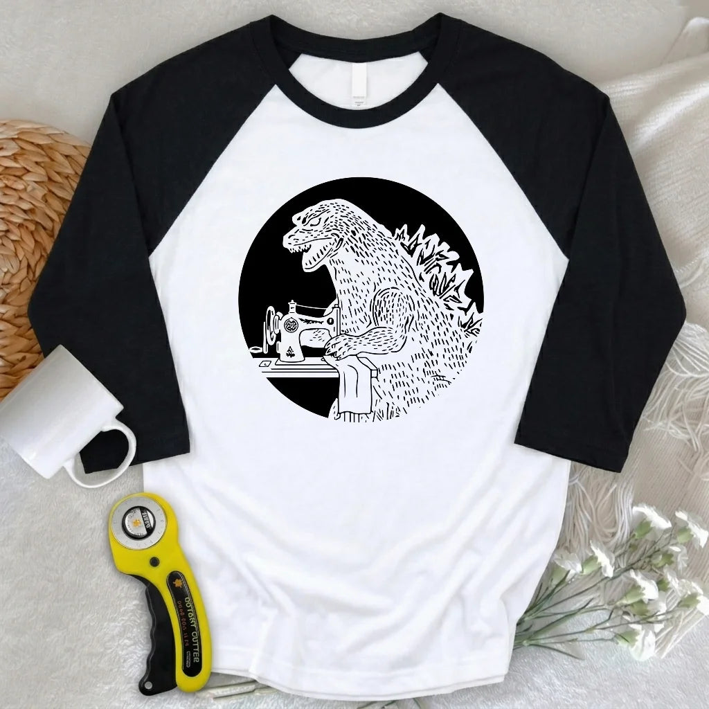 Quiltzilla 3/4 Sleeve T-shirt