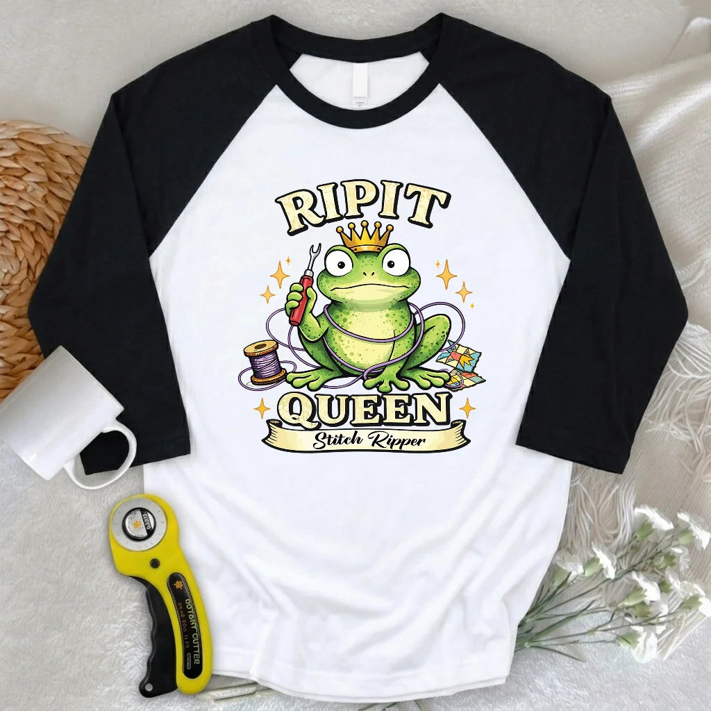 RIPIT Queen 3/4 Sleeve T-shirt