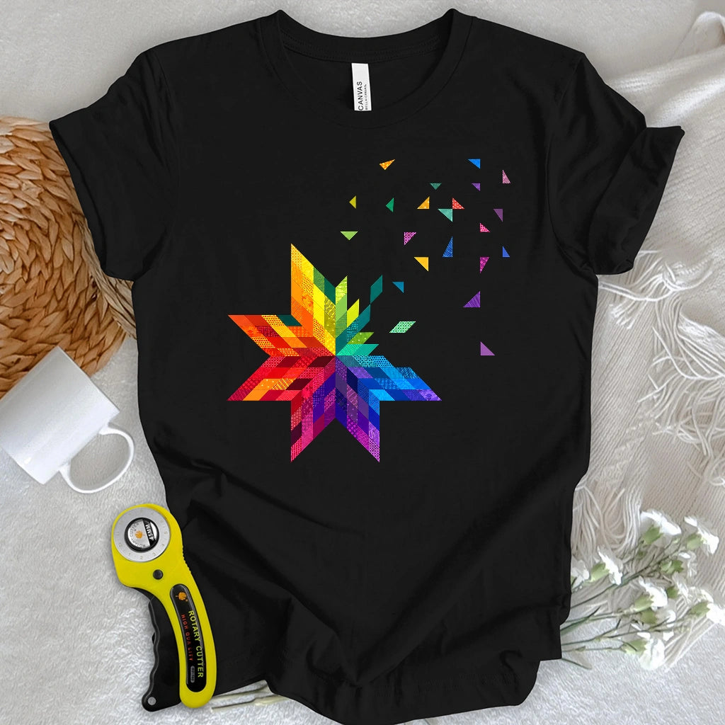 Rainbow Star Block T-shirt
