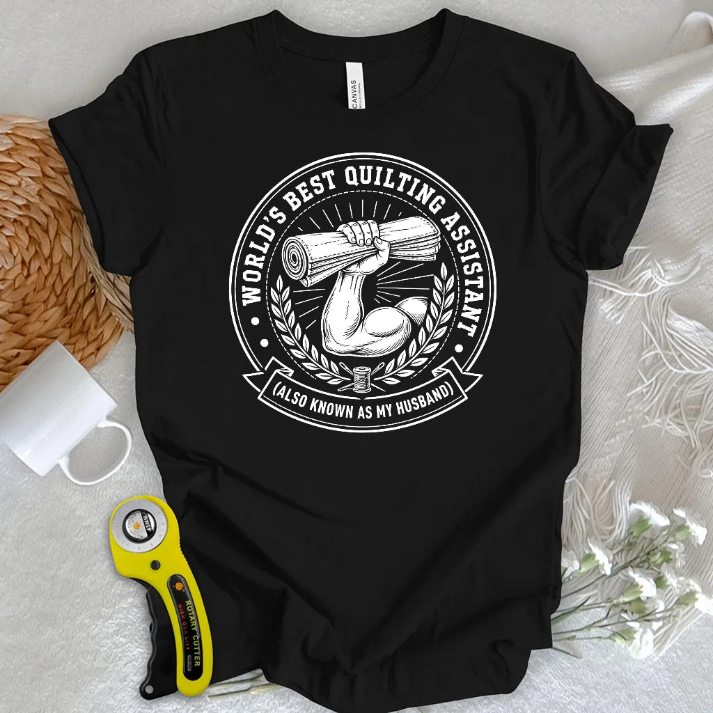 Real Men Support Quilting T-Shirt