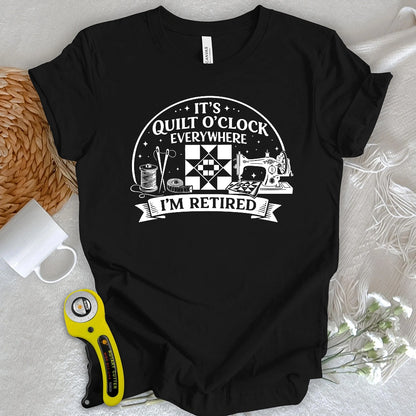 T-shirt de quilteuse à la retraite