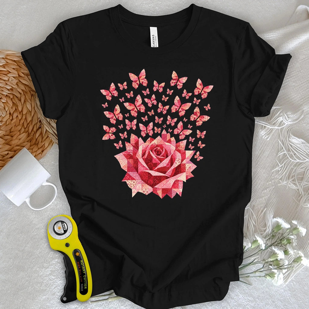Rose Magic Quilt Bloom T-shirt