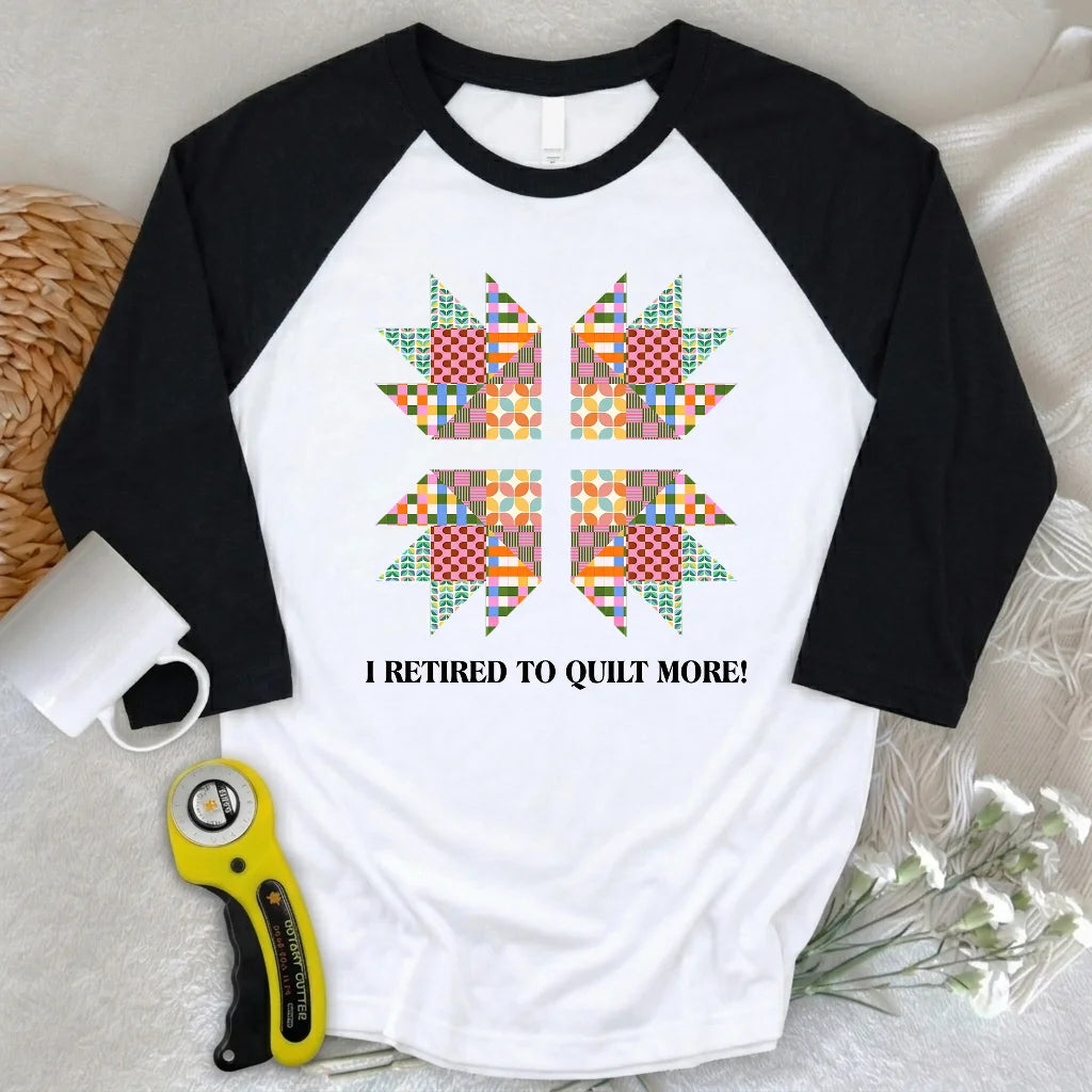 Sew Full-Time 3/4 Sleeve T-shirt