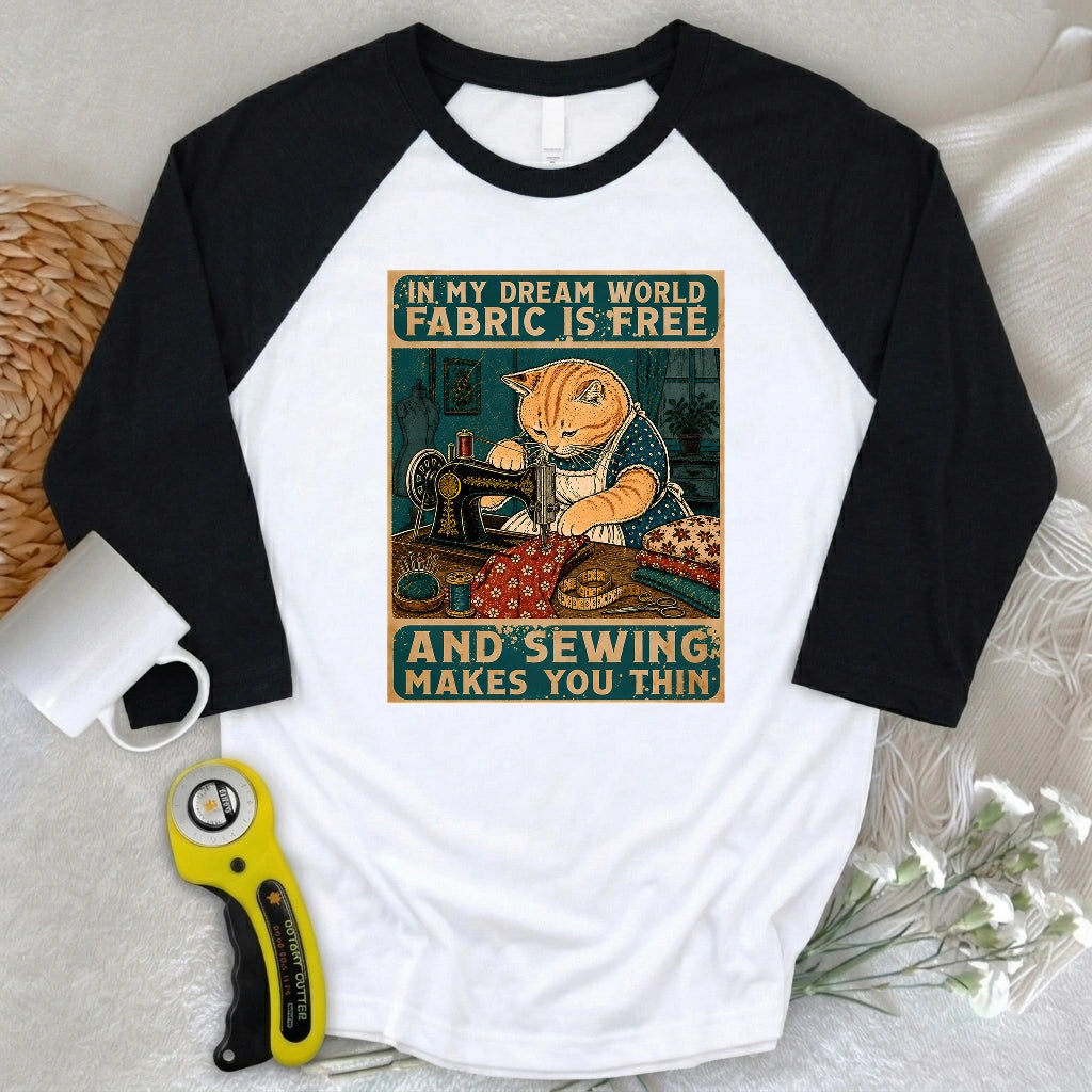 Sewing Dreams 3/4 Sleeve T-shirt