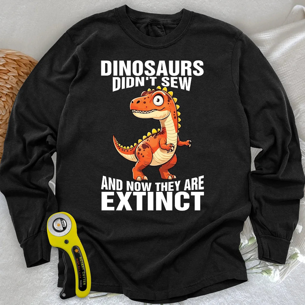 Nähen Aussterben Langarm-T-Shirt