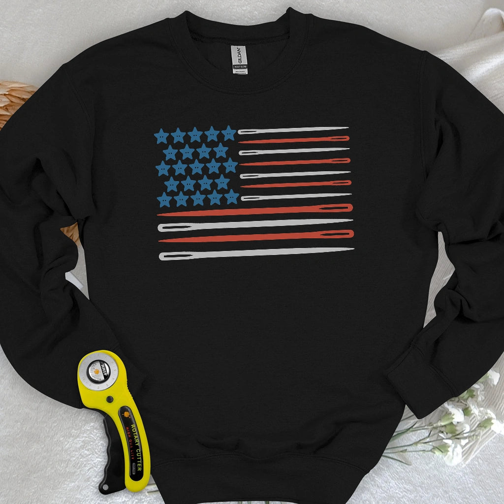 Sewing Flag Sweatshirt
