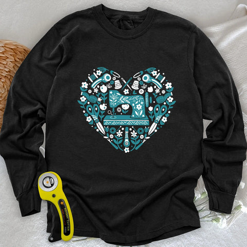 Maglietta a maniche lunghe Sewing Folkart
