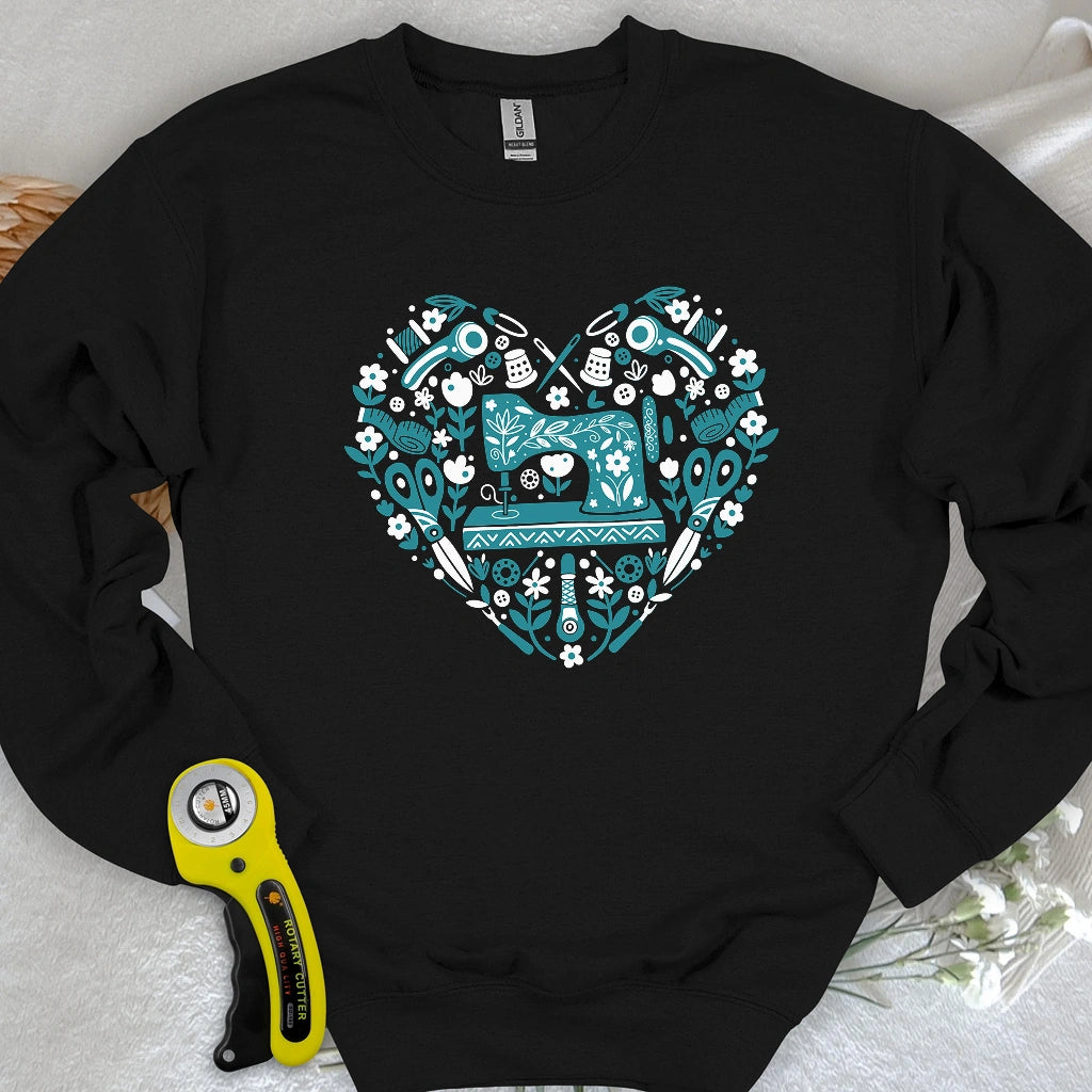 Sweat-shirt d'art populaire couture