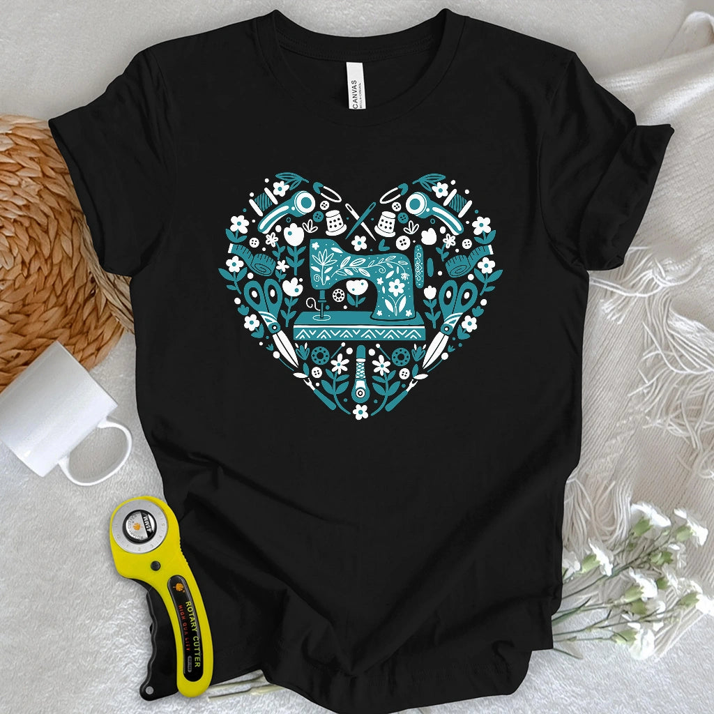 T-shirt couture d'art populaire