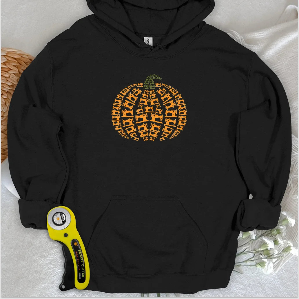 Sewing Machine Pumpkin Hoodie