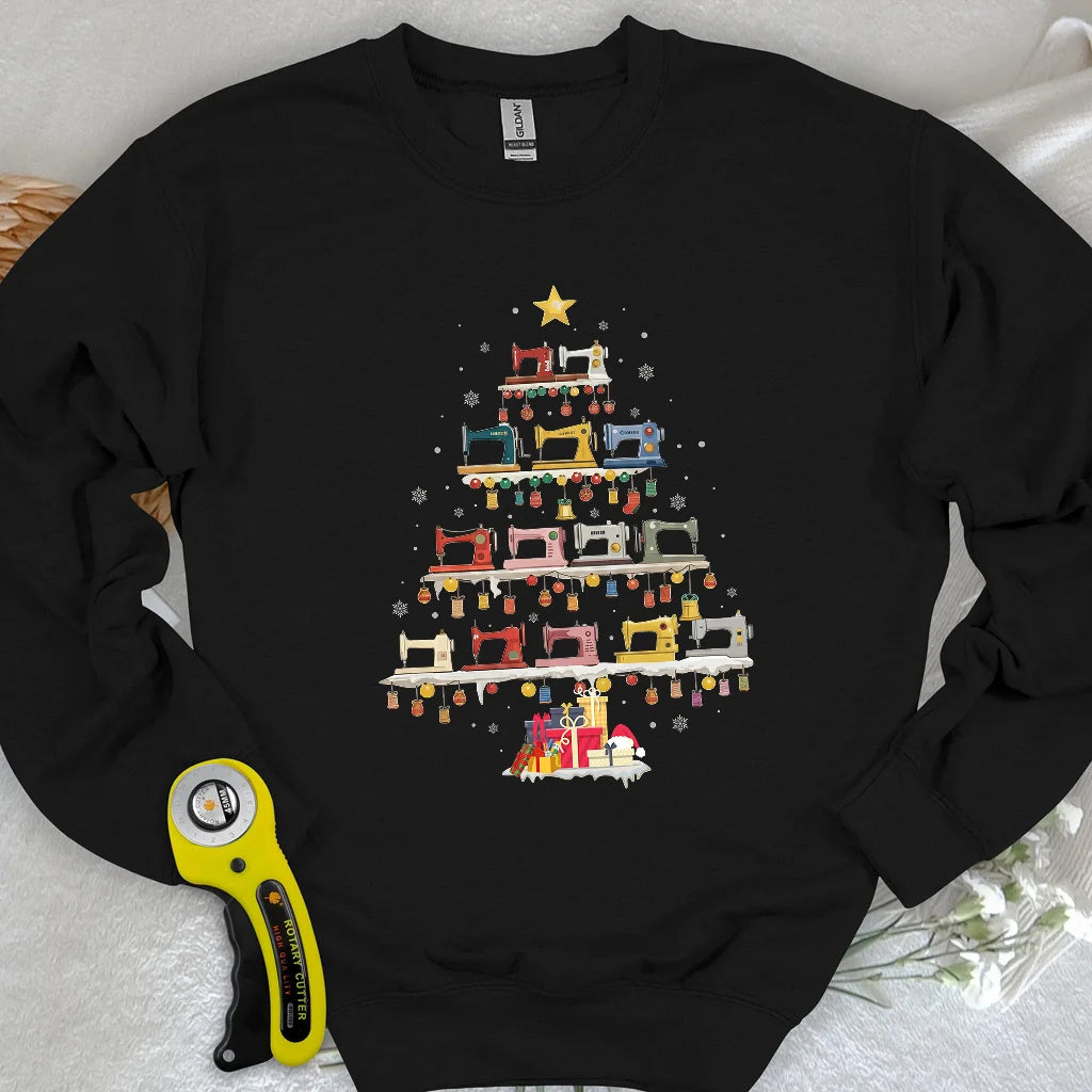 Sweat-shirt Arbre Machine à Coudre
