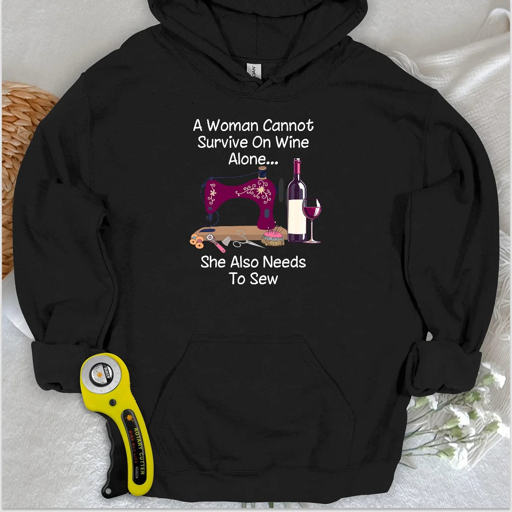 Sewing and Wining Hoodie