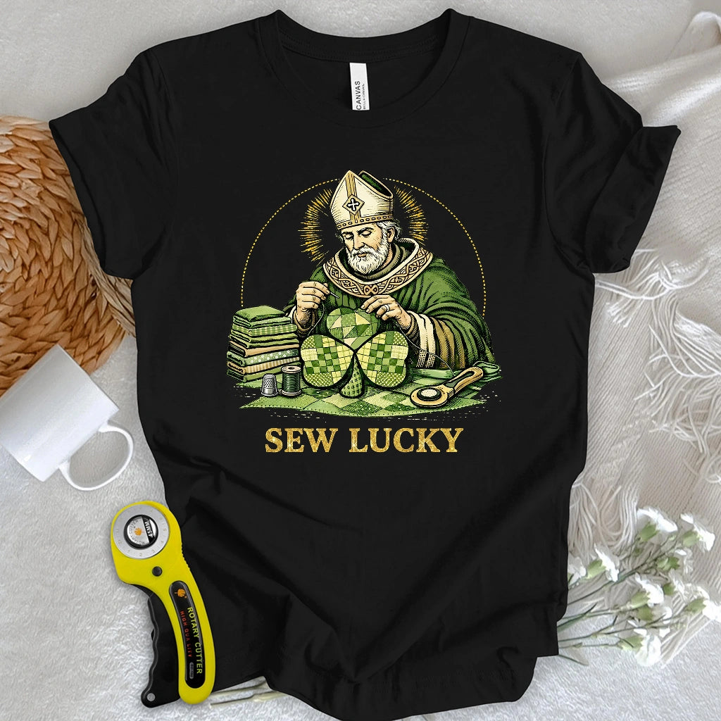 St. Patrick’s Quilted Shamrock T-shirt