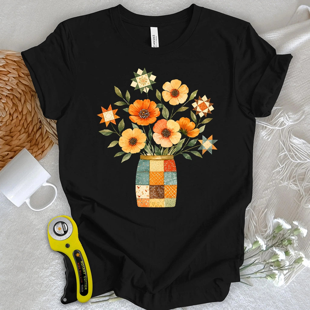 Stars & Stitched Blooms T-shirt