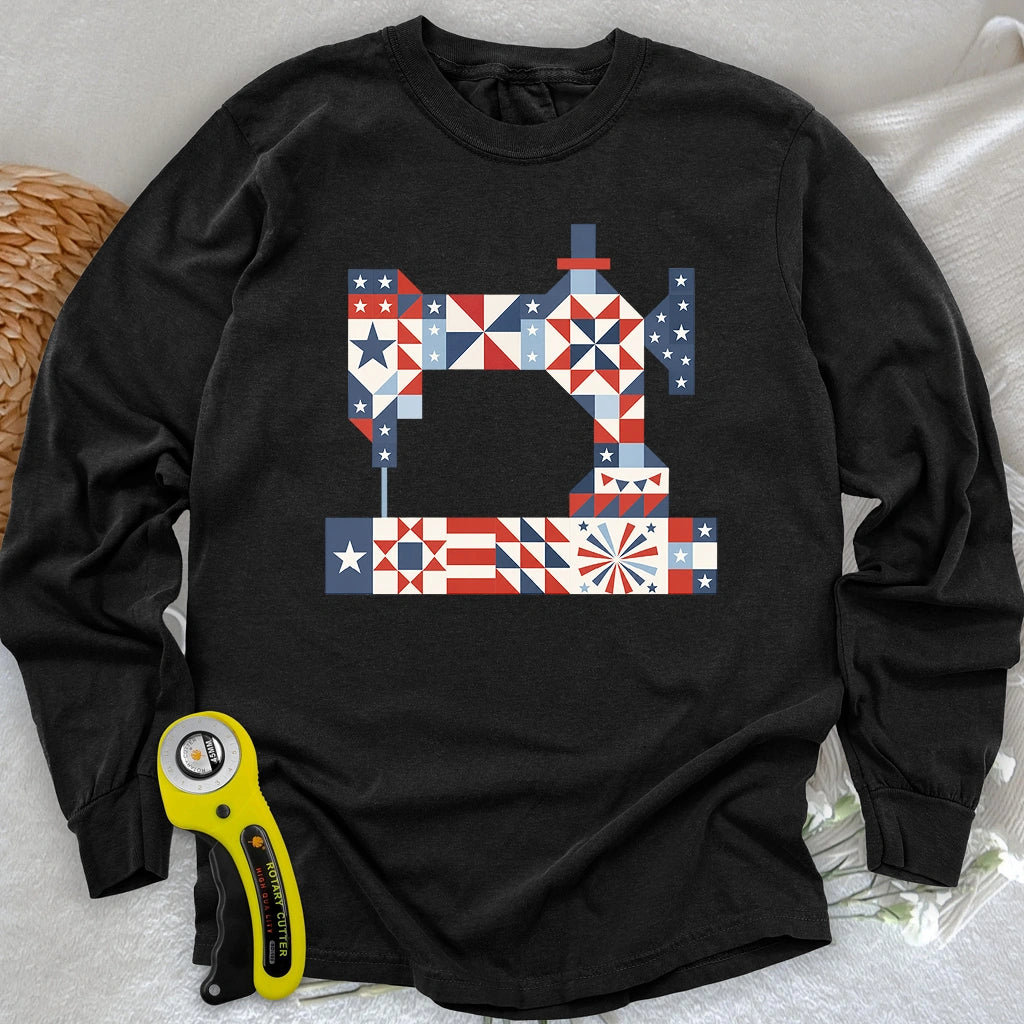 Stars & Stitches Sewing Long Sleeve T-shirt