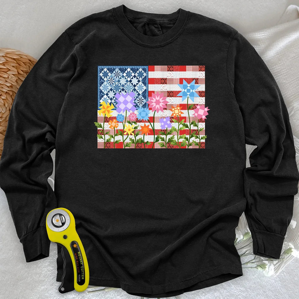 Stars, Stripes & Stitches Long Sleeve T-shirt