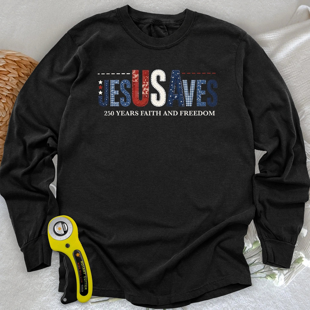 Stitching Faith Since 1776 Long Sleeve T-shirt