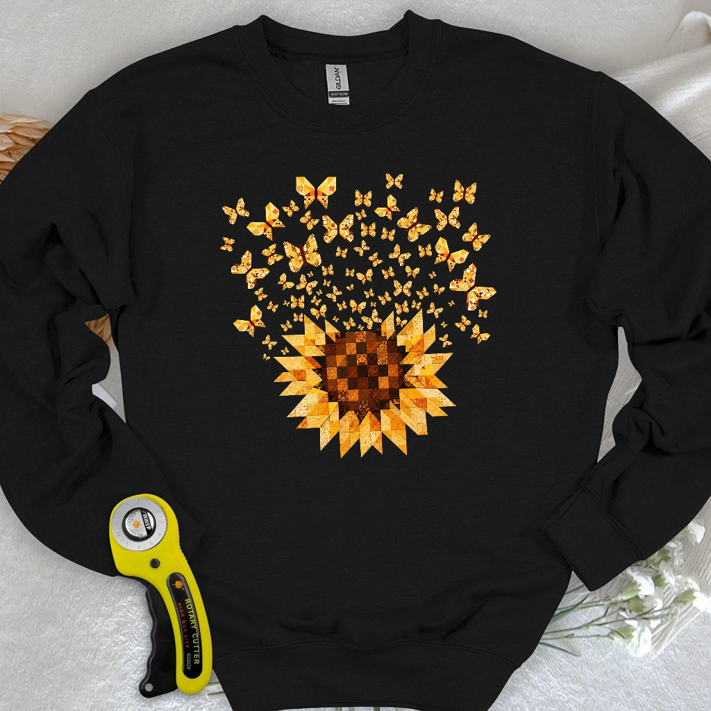 Sunflower Magic Quilt Bloom Sweatshirt