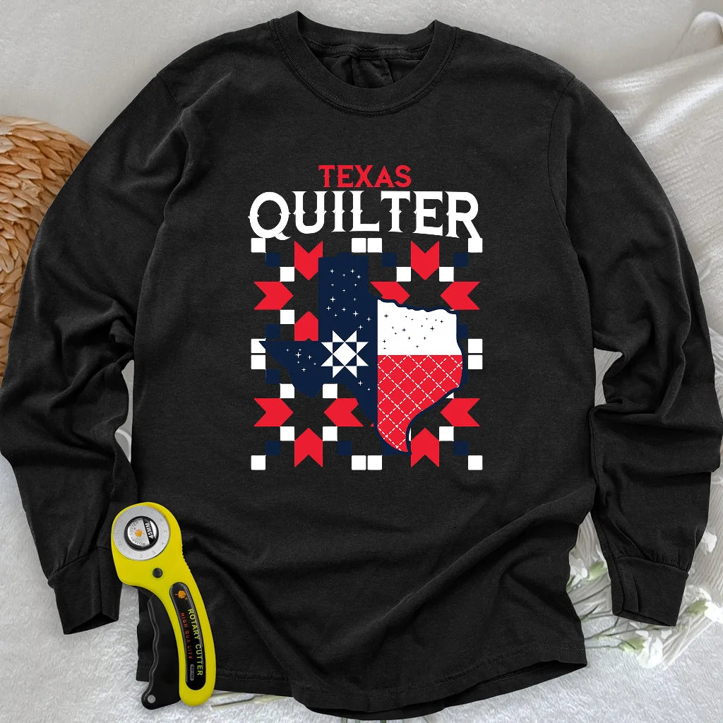 T-shirt à manches longues de la quilteuse du Texas
