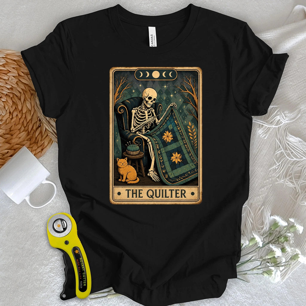 The Quilter Skeleton Card T-shirt