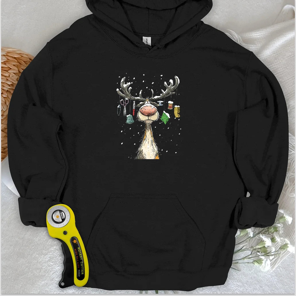 The Reindeer Quilter Hoodie
