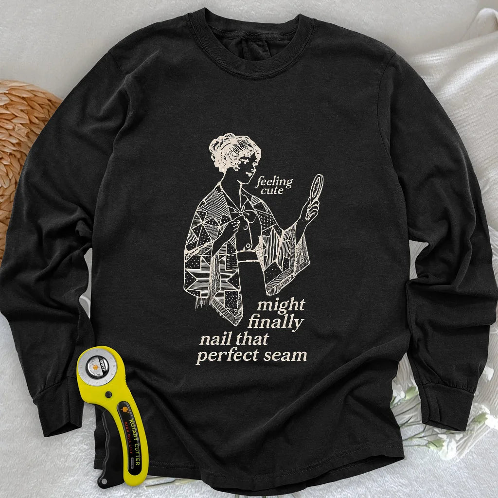 The Seamstress’s Mirror Long Sleeve T-shirt