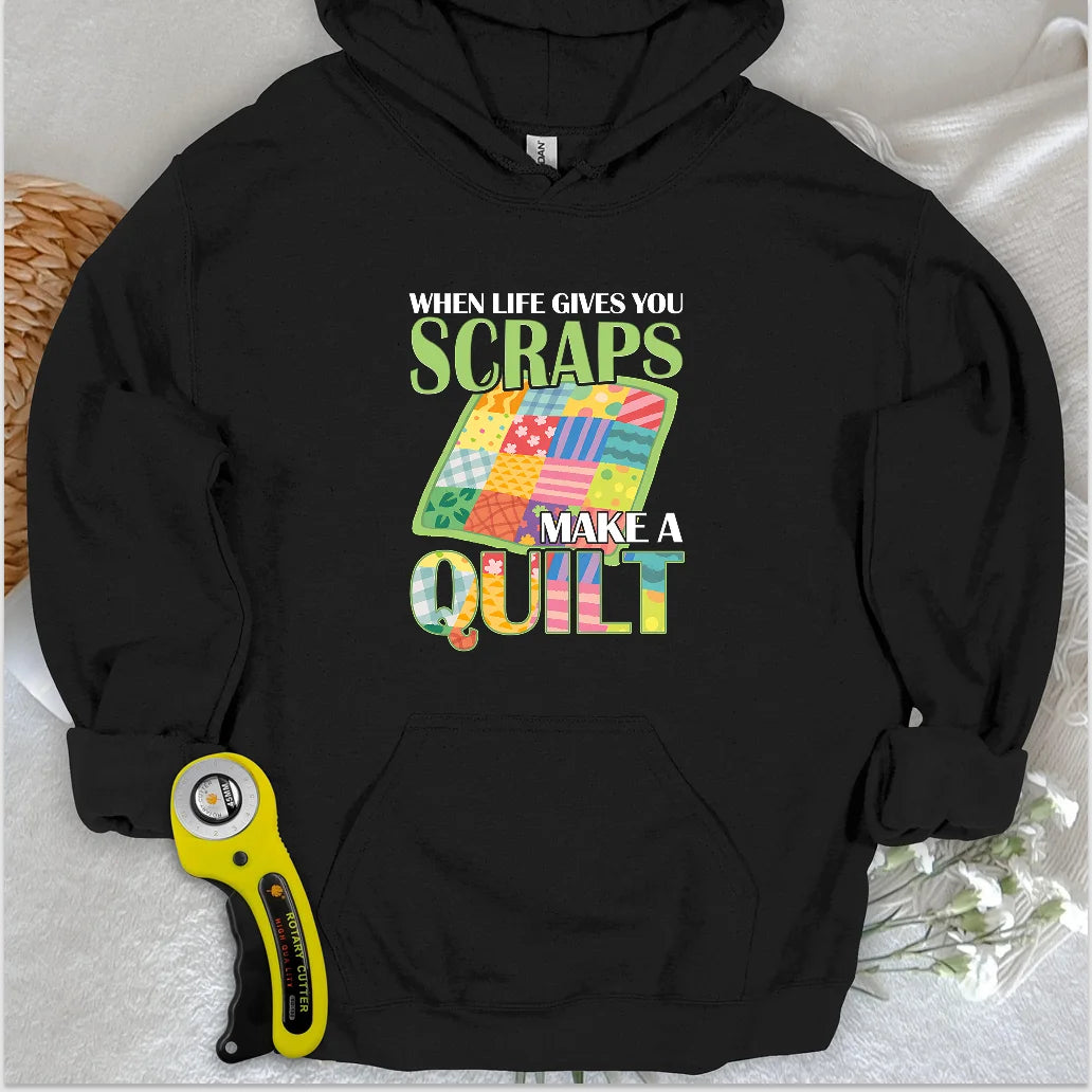 Turn Scraps To Quilt Hoodie