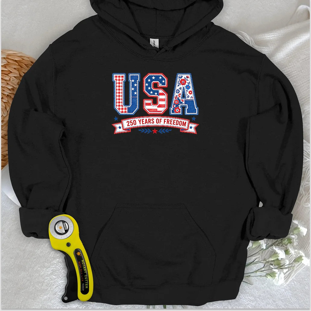 USA Patchwork Freedom Hoodie