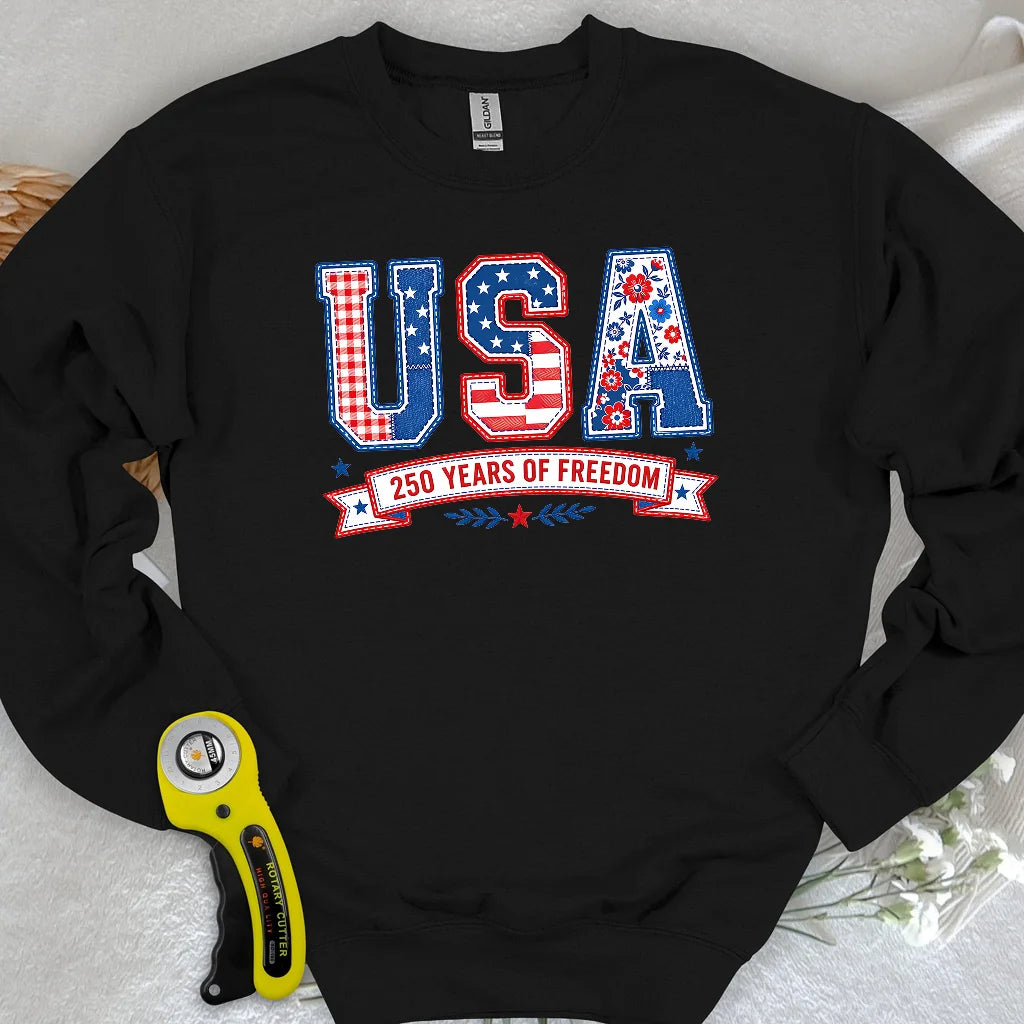 USA Patchwork Freedom Sweatshirt