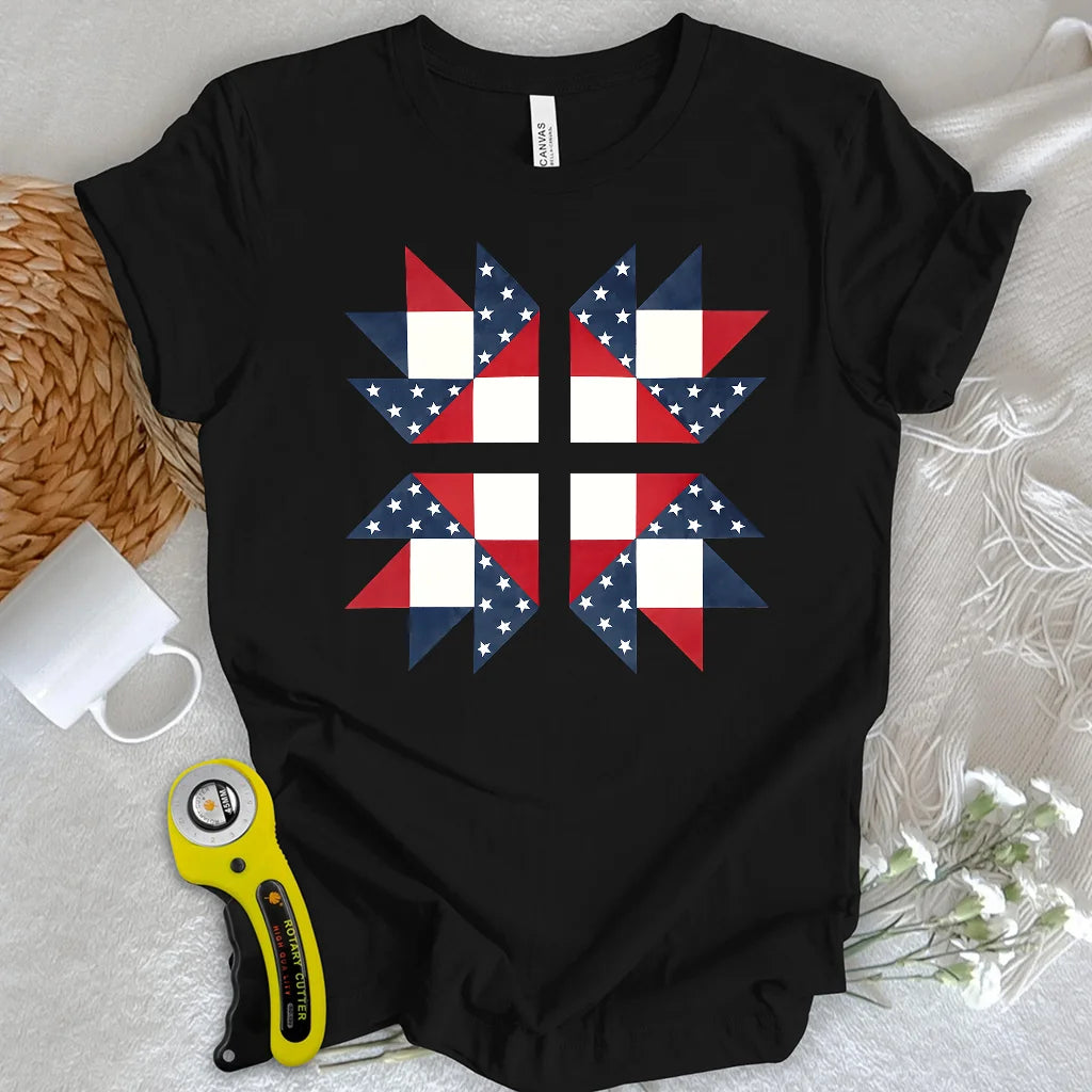 USA Star Block T-shirt