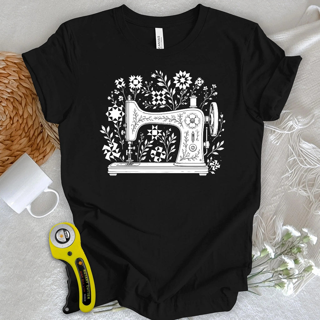 Vintage Sewing Garden Quilt T-shirt