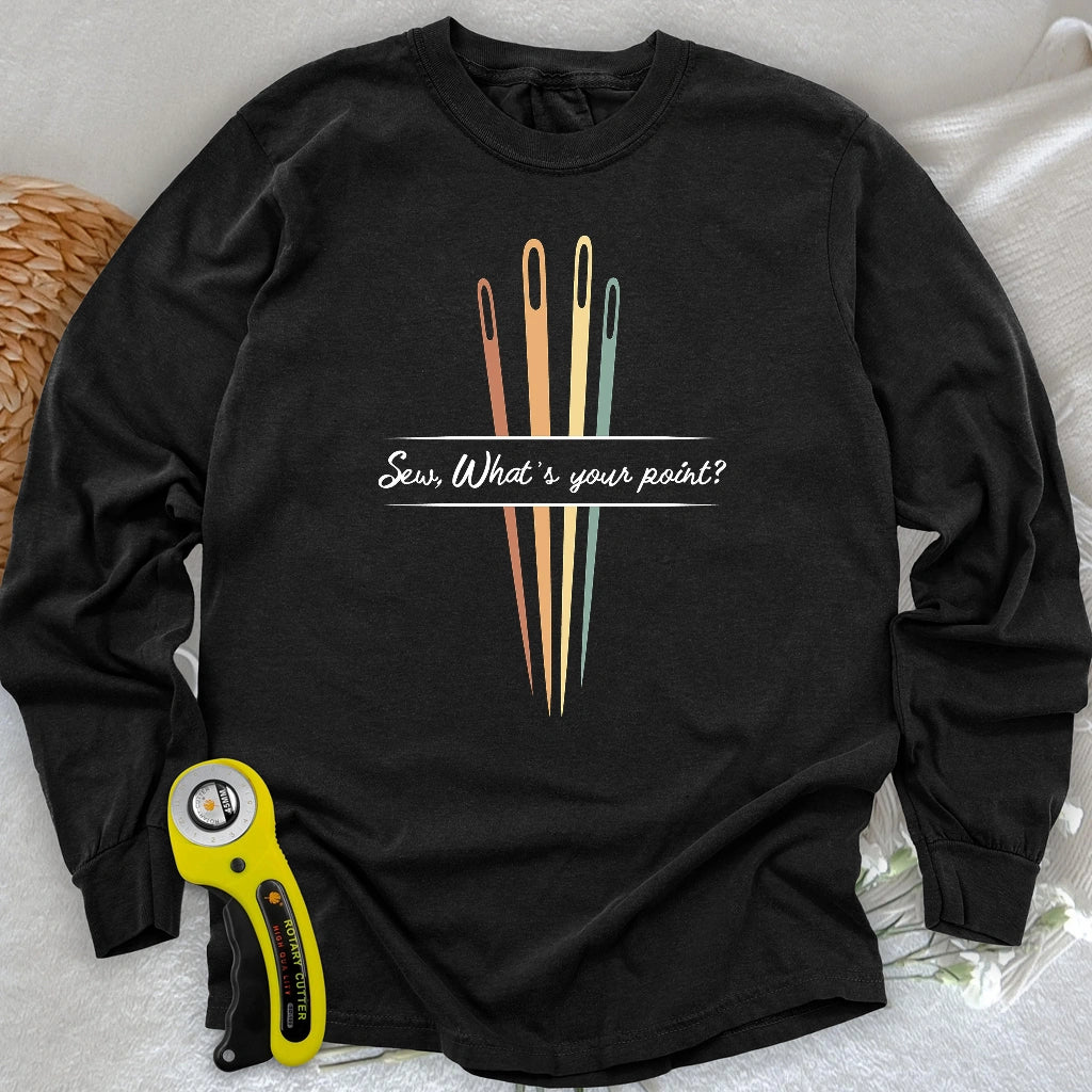What's your point Langarm-T-Shirt