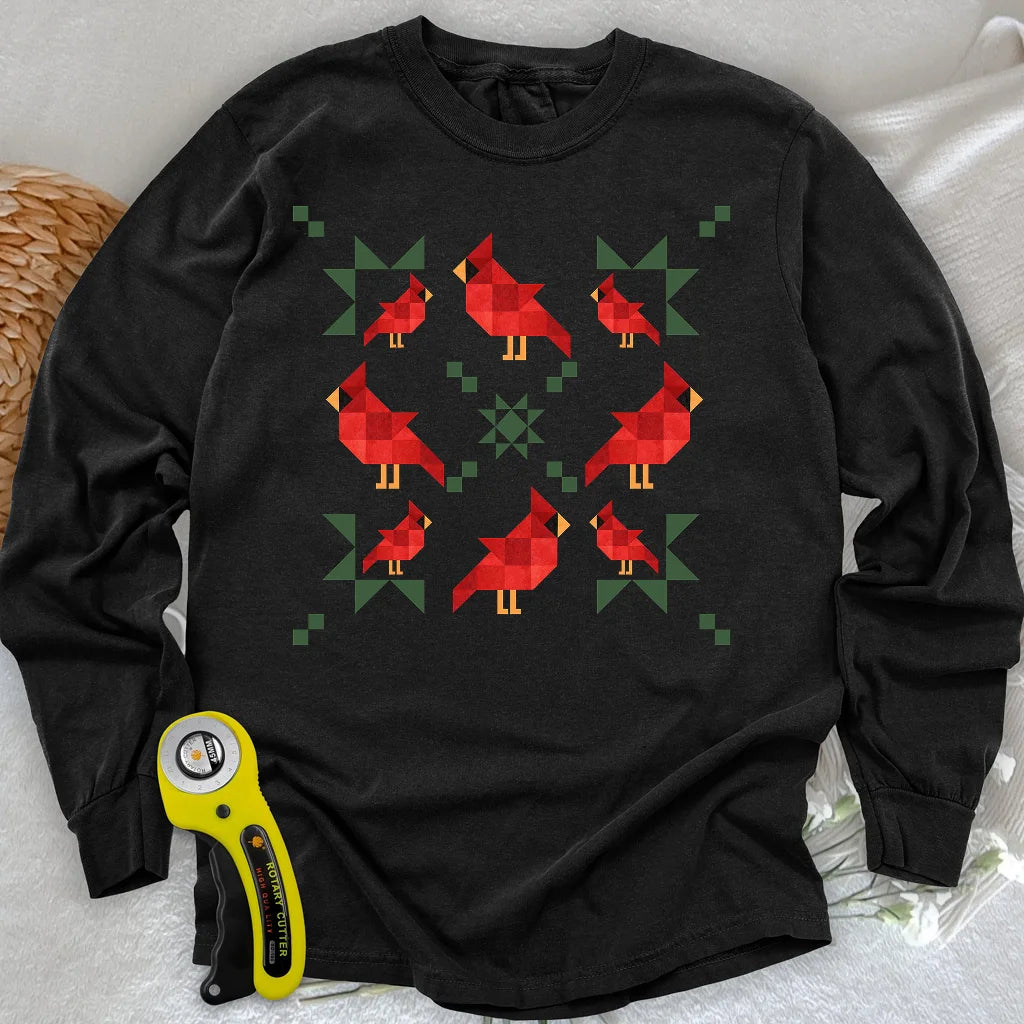 When Cardinals Appear Langarm-T-Shirt
