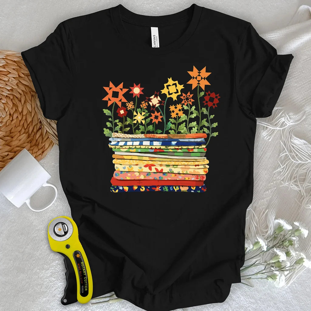 Where Quilts Bloom T-Shirt
