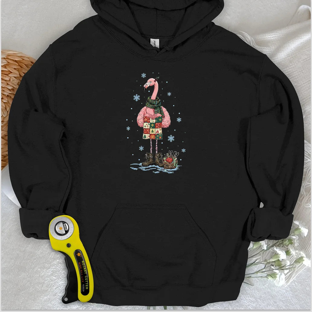 Winter Flamingo Hoodie