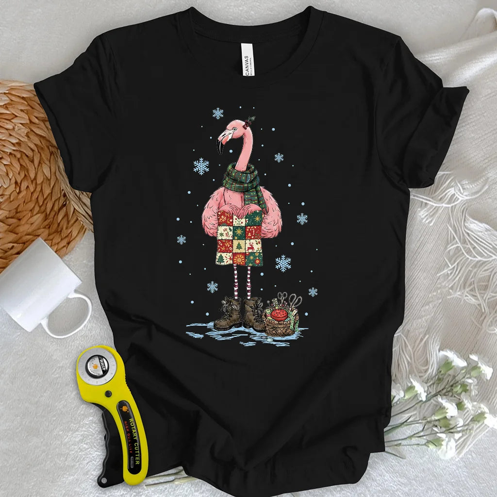 Winter Flamingo T-shirt